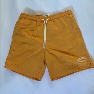 PacSun Mustard Yellow Swim Shorts